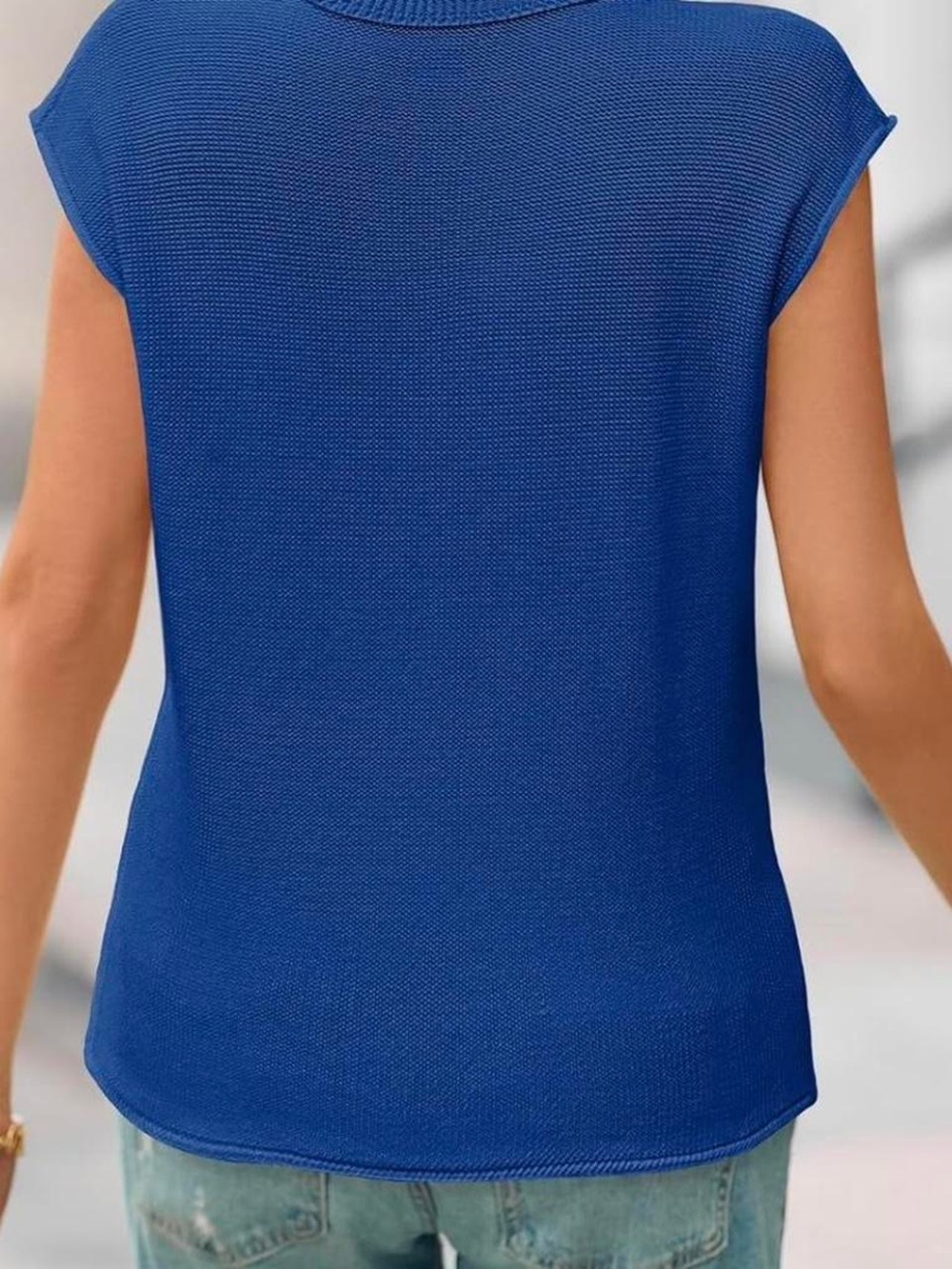Amazon Sweater Tank Top Royal Blue Size Small - Picture 11 of 11